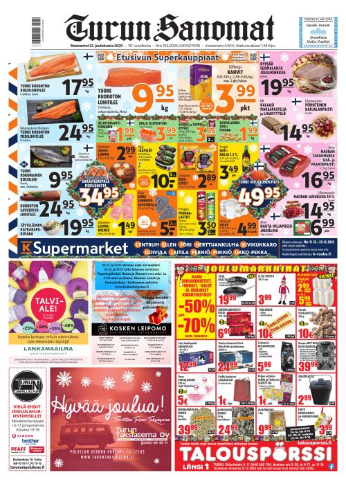 Turun Sanomat 22.12.2025