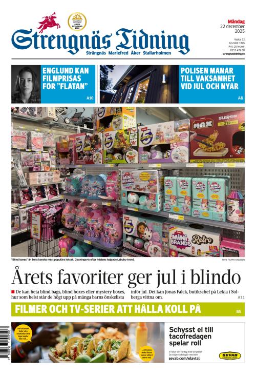 Strengnäs Tidning 22.12.2025