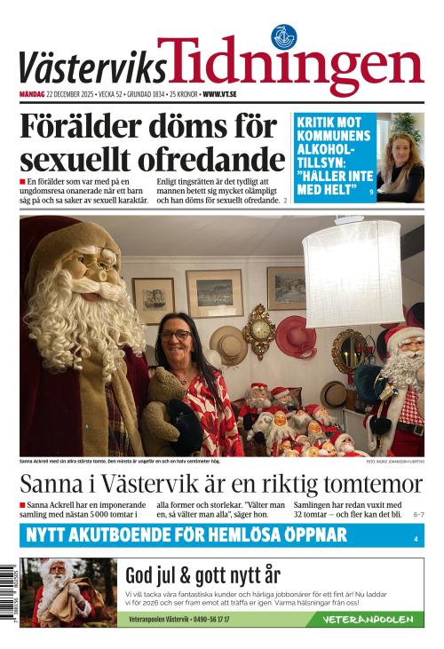 Västerviks-Tidningen 22.12.2025