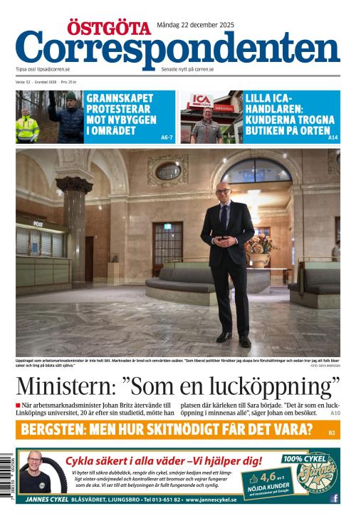 Östgöta Correspondenten 22.12.2025