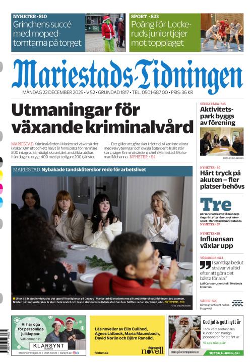 Mariestads-Tidningen 22.12.2025
