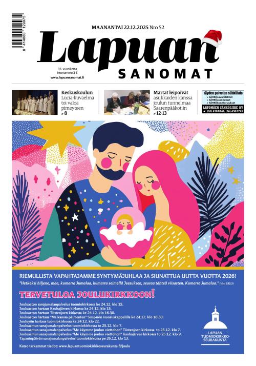 Lapuan Sanomat 22.12.2025