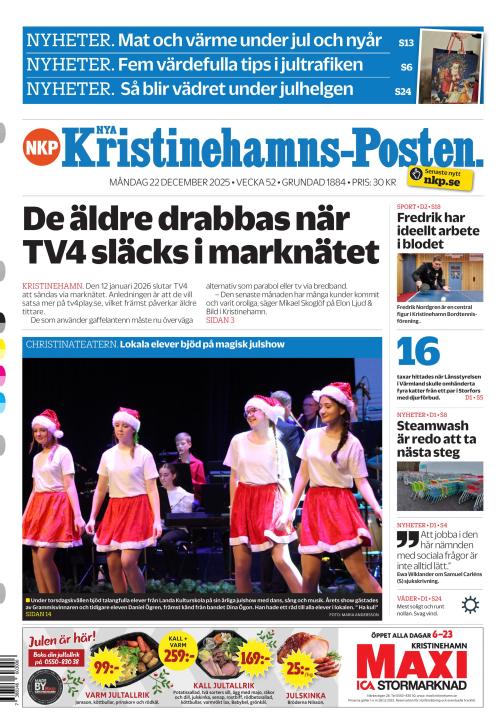 Nya Kristinehamns-Posten 22.12.2025