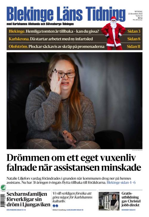 Blekinge Läns Tidning 22.12.2025