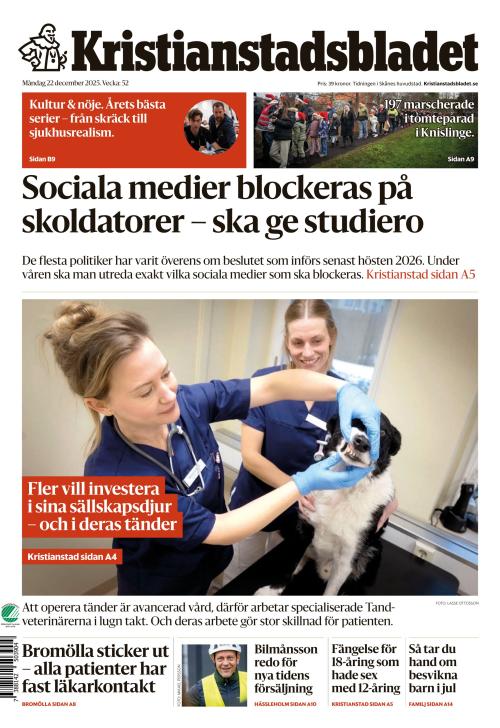 Kristianstadsbladet 22.12.2025