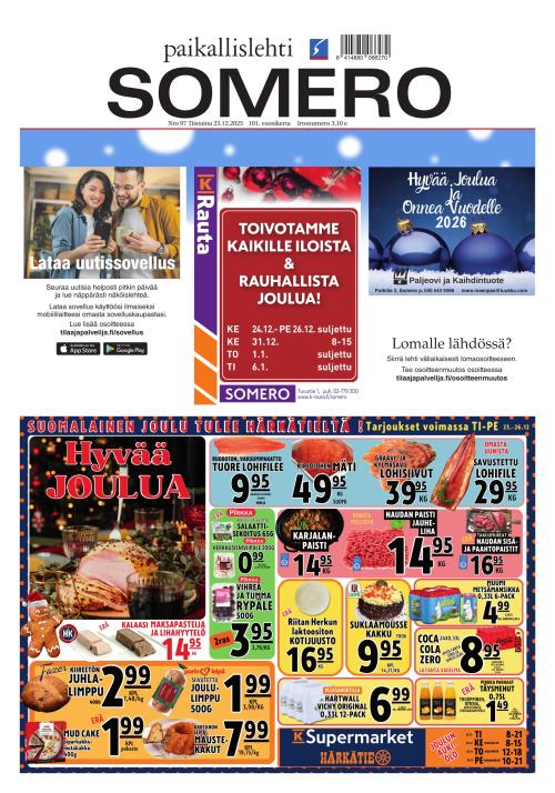 Paikallislehti Somero 23.12.2025