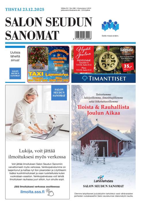 Salon Seudun Sanomat 23.12.2025