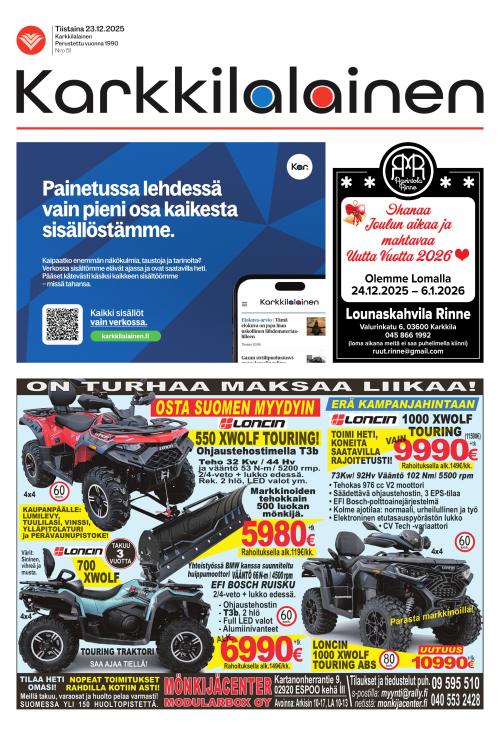 Karkkilalainen 23.12.2025