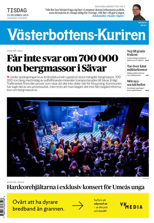 Västerbottens-Kuriren (SE) 23.12.2025