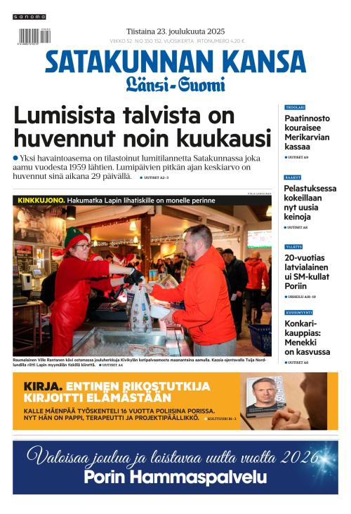 Satakunnan Kansa Länsi-Suomi 23.12.2025