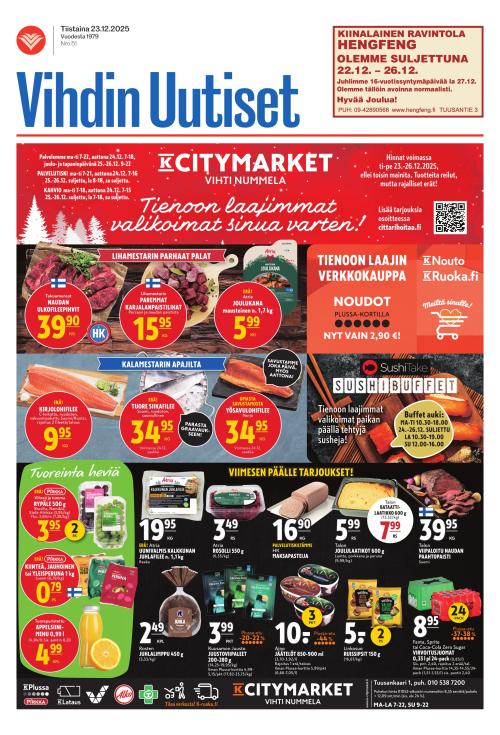Vihdin uutiset 23.12.2025