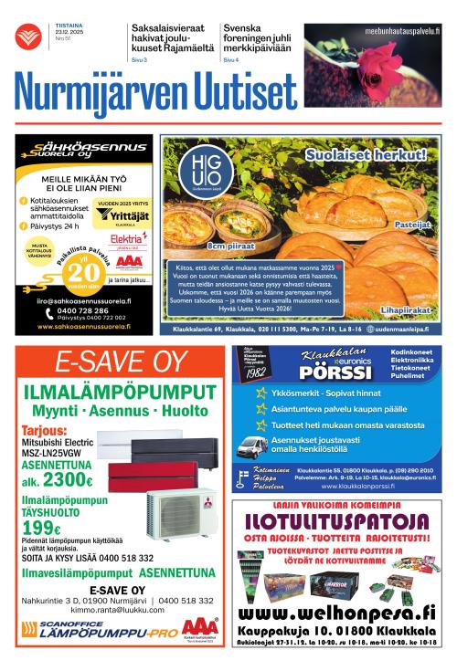 Nurmijärven Uutiset 23.12.2025