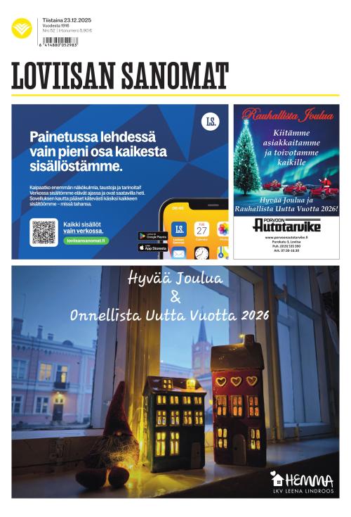 Loviisan Sanomat 23.12.2025