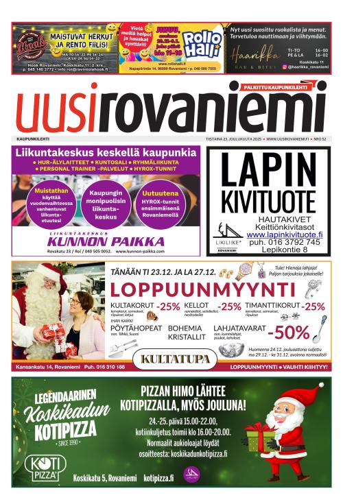 Uusi Rovaniemi 23.12.2025