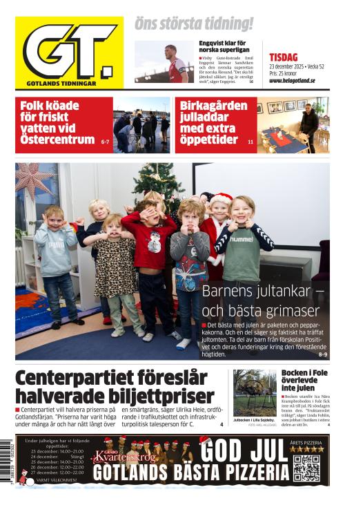 Gotlands Tidningar 23.12.2025