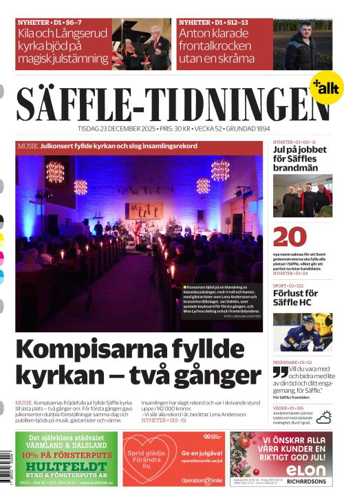 Säffle-Tidningen 23.12.2025