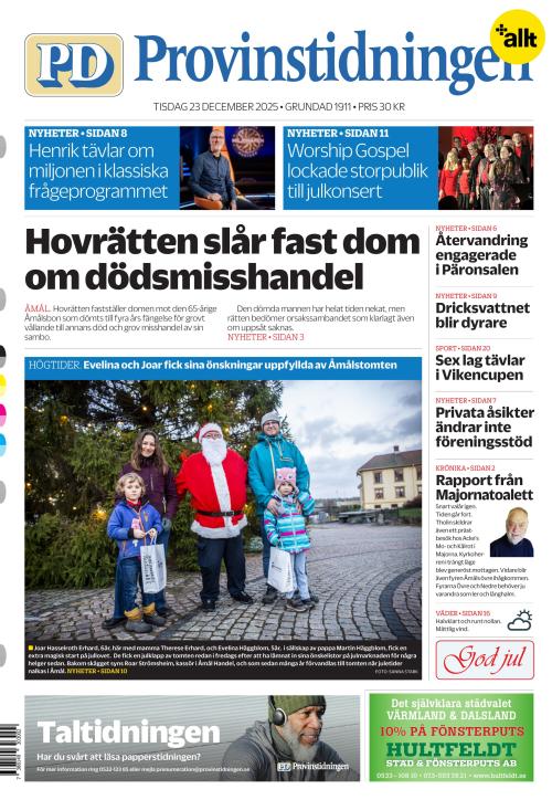 Provinstidningen Dalsland 23.12.2025