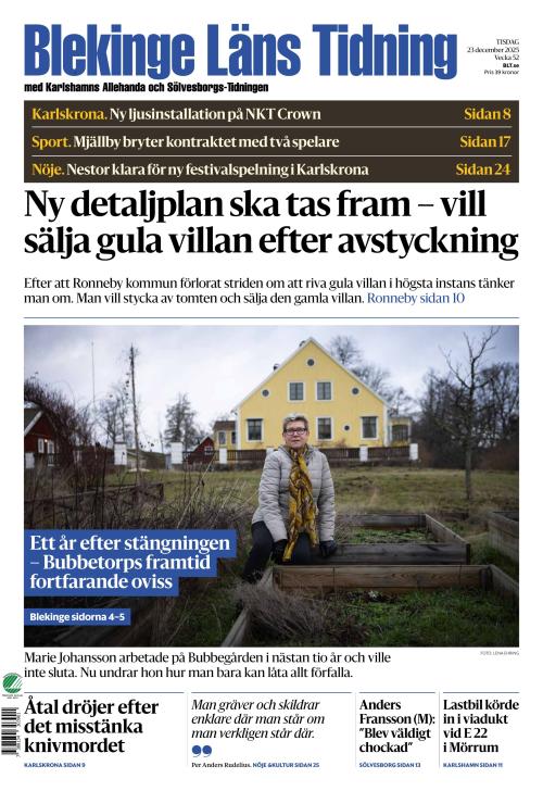 Blekinge Läns Tidning 23.12.2025