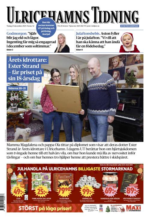Ulricehamns Tidning 23.12.2025