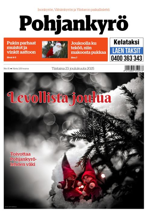 Pohjankyrö-lehti 23.12.2025