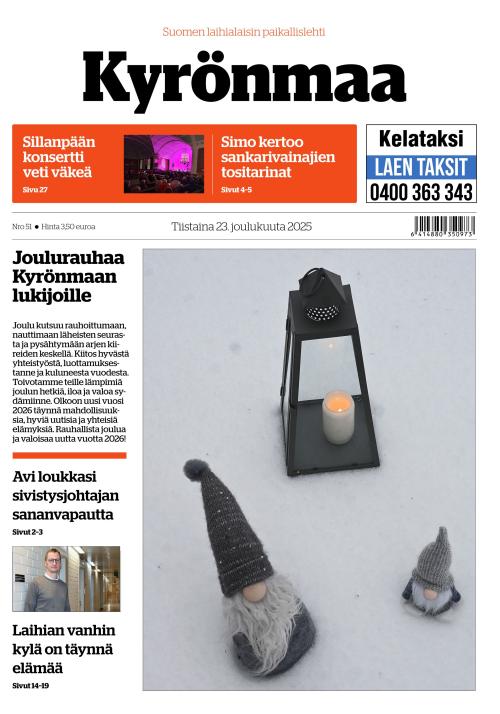 Kyrönmaa-lehti 23.12.2025