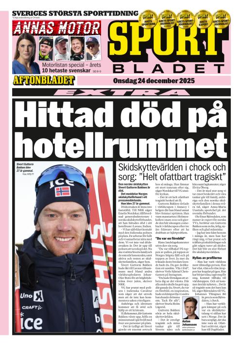 Aftonbladet Sportbladet 24.12.2025