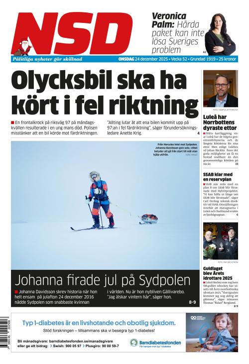 Norrländska Socialdemokraten 24.12.2025