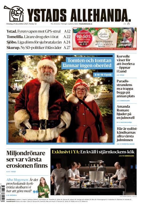 Ystads Allehanda 24.12.2025