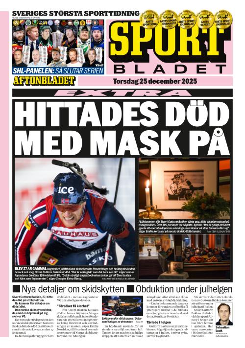 Aftonbladet Sportbladet 25.12.2025