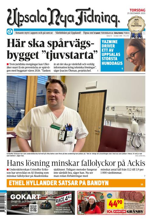Upsala Nya Tidning 25.12.2025