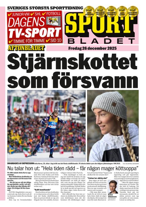 Aftonbladet Sportbladet 26.12.2025