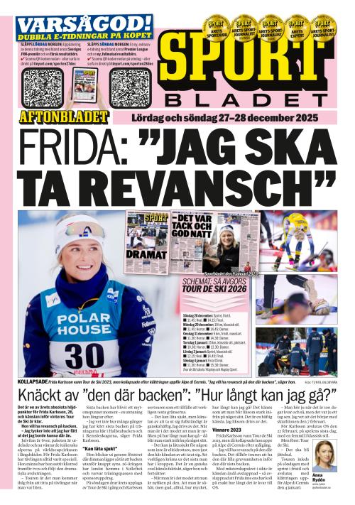 Aftonbladet Sportbladet 27.12.2025