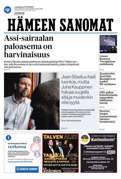 Hämeen Sanomat 27.12.2025