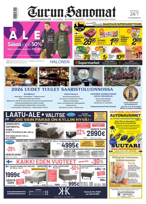 Turun Sanomat 27.12.2025