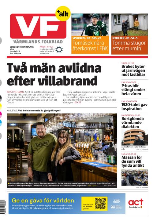 Värmlands Folkblad 27.12.2025