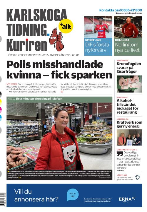 Karlskoga Tidning-Kuriren 27.12.2025