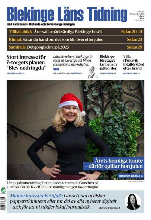 Blekinge Läns Tidning 27.12.2025