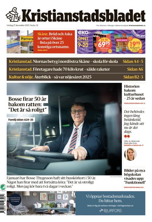 Kristianstadsbladet 27.12.2025