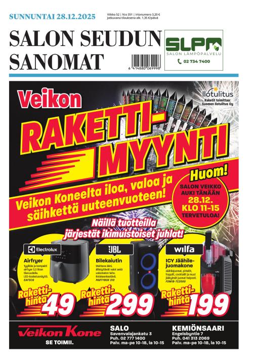 Salon Seudun Sanomat 28.12.2025