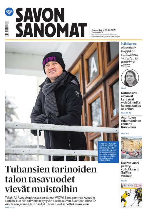 Savon Sanomat 28.12.2025