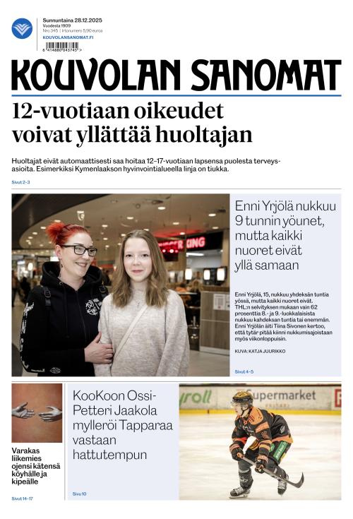 Kouvolan Sanomat 28.12.2025