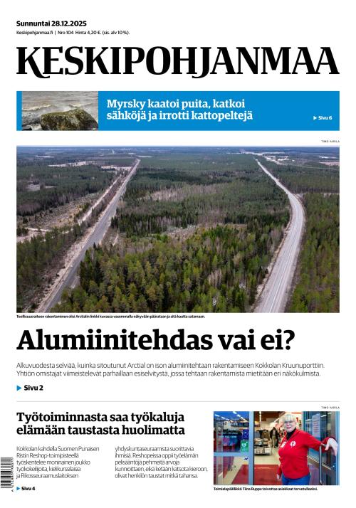 Keskipohjanmaa 28.12.2025