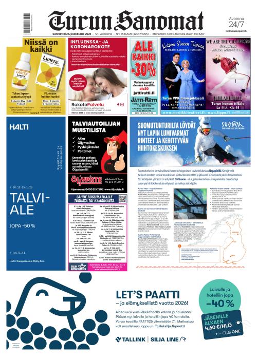 Turun Sanomat 28.12.2025