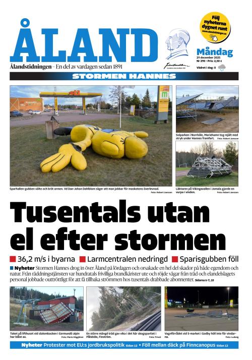 Ålandstidningen 29.12.2025