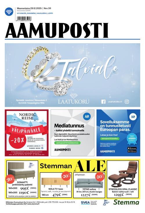 Aamuposti 29.12.2025