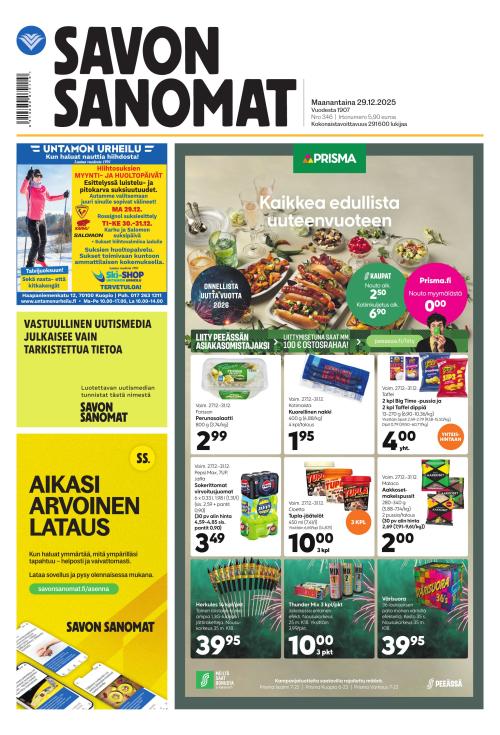 Savon Sanomat 29.12.2025