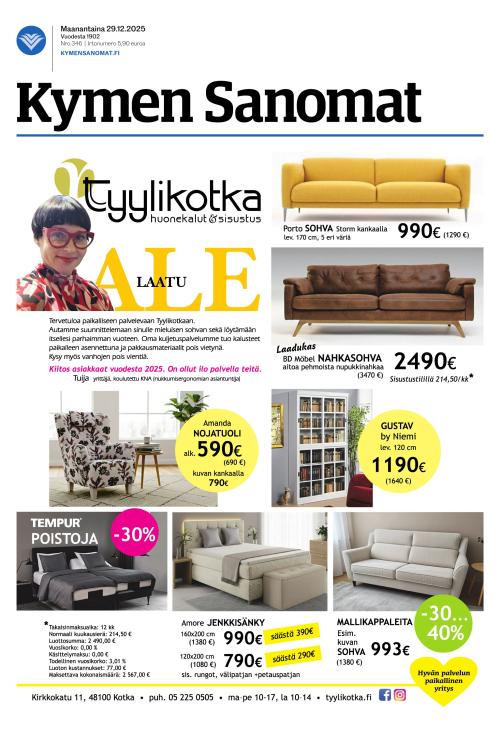 Kymen Sanomat 29.12.2025