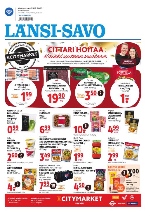 Länsi-Savo 29.12.2025