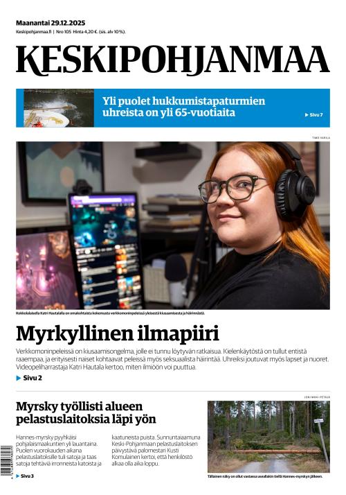 Keskipohjanmaa 29.12.2025