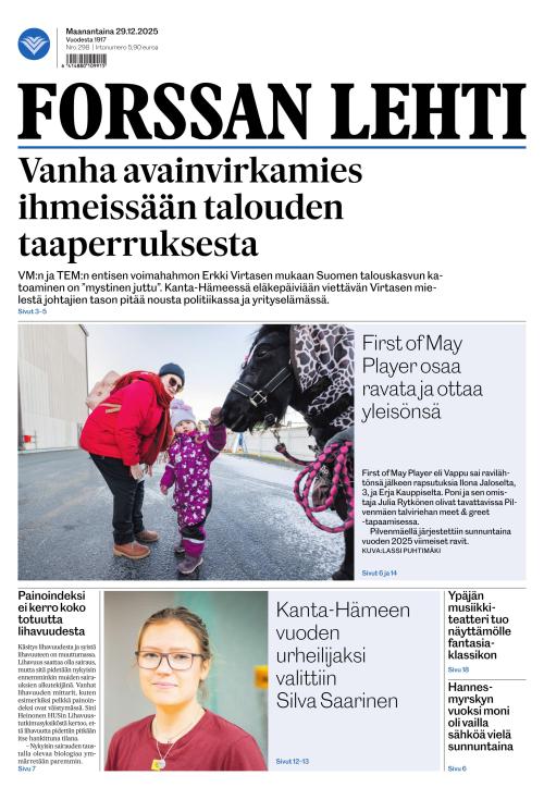 Forssan Lehti 29.12.2025